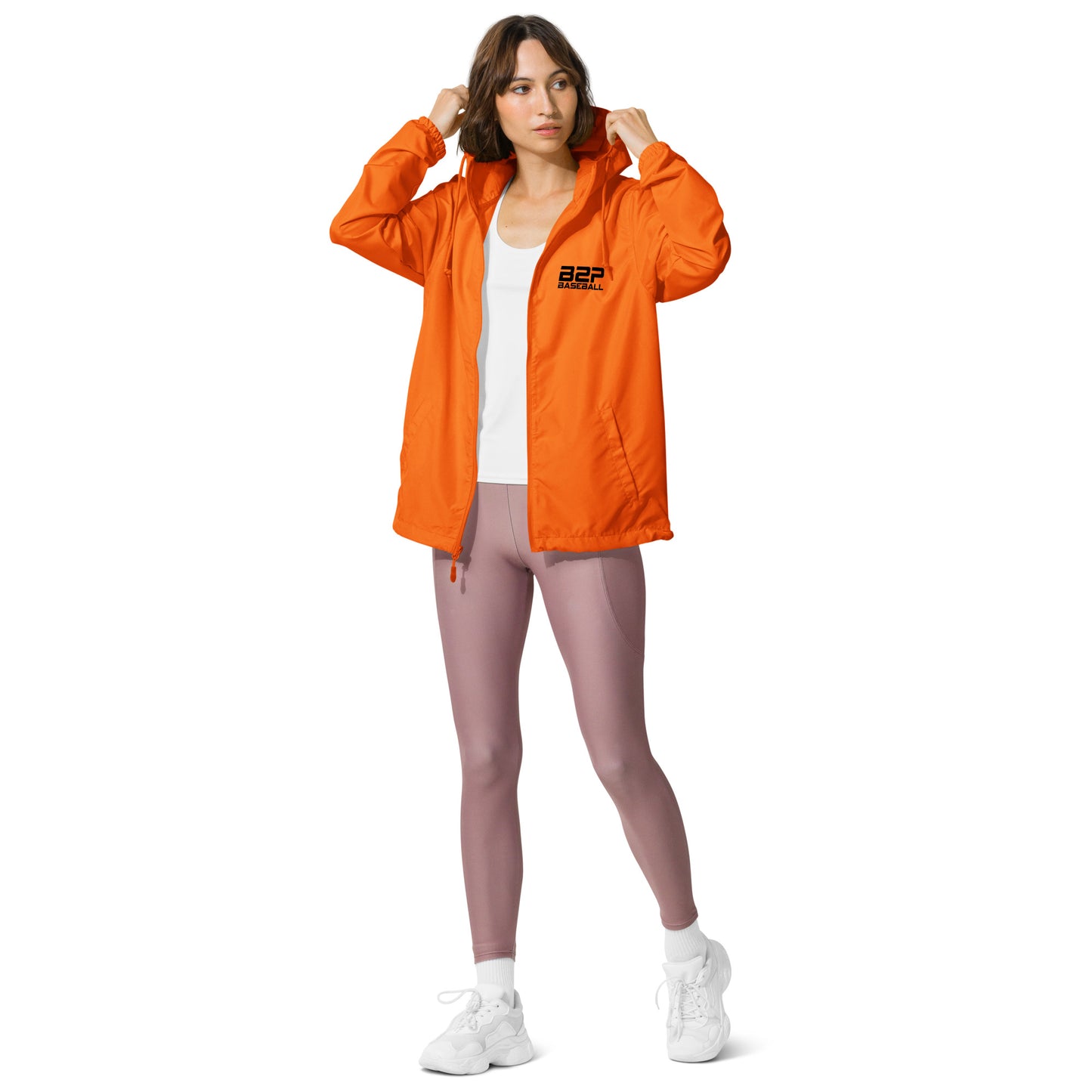 B2P Baseball | Water-Resistant Zip Up BLK Logo